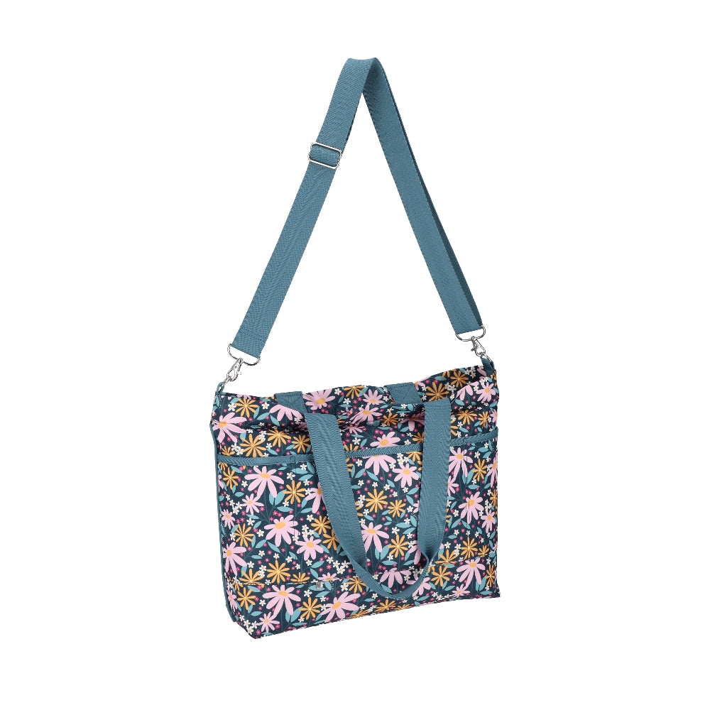 CARRYALL ZIP TOTE 大容量拉鍊托特包 - 復古雛菊