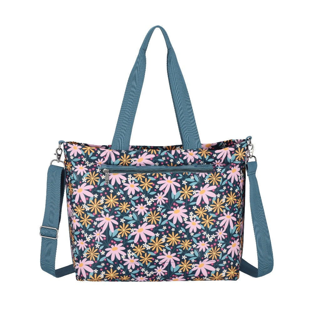 CARRYALL ZIP TOTE 大容量拉鍊托特包 - 復古雛菊