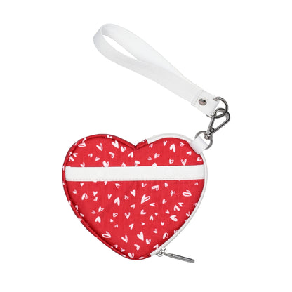 HEART WRISTLET 愛心造型零錢包 - 紅心點點