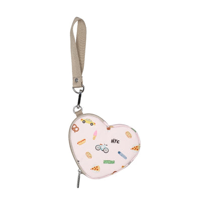 HEART WRISTLET 愛心造型零錢包 - 紐約印象