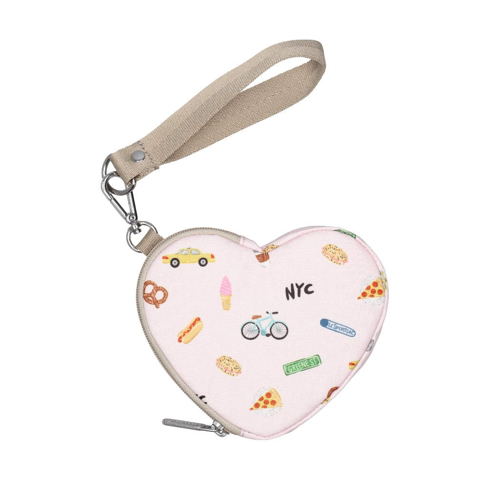 HEART WRISTLET 愛心造型零錢包 - 紐約印象