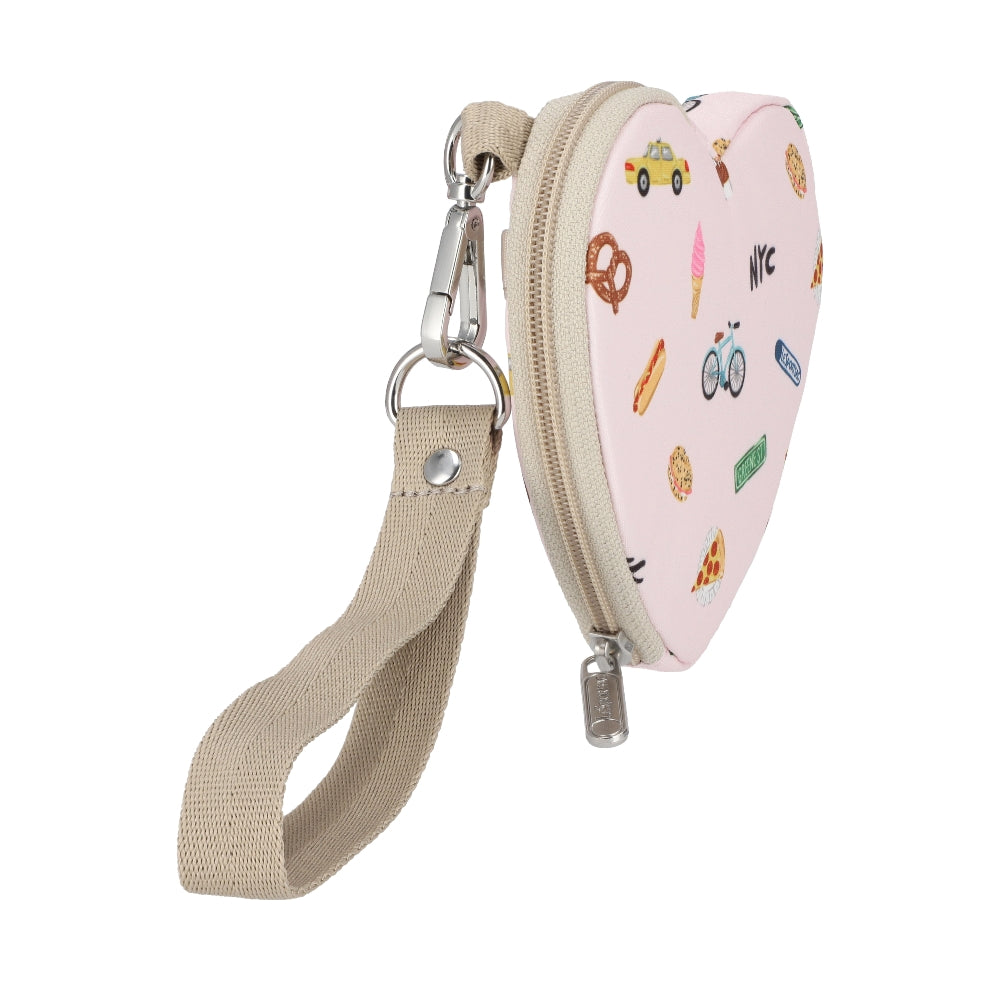 HEART WRISTLET 愛心造型零錢包 - 紐約印象