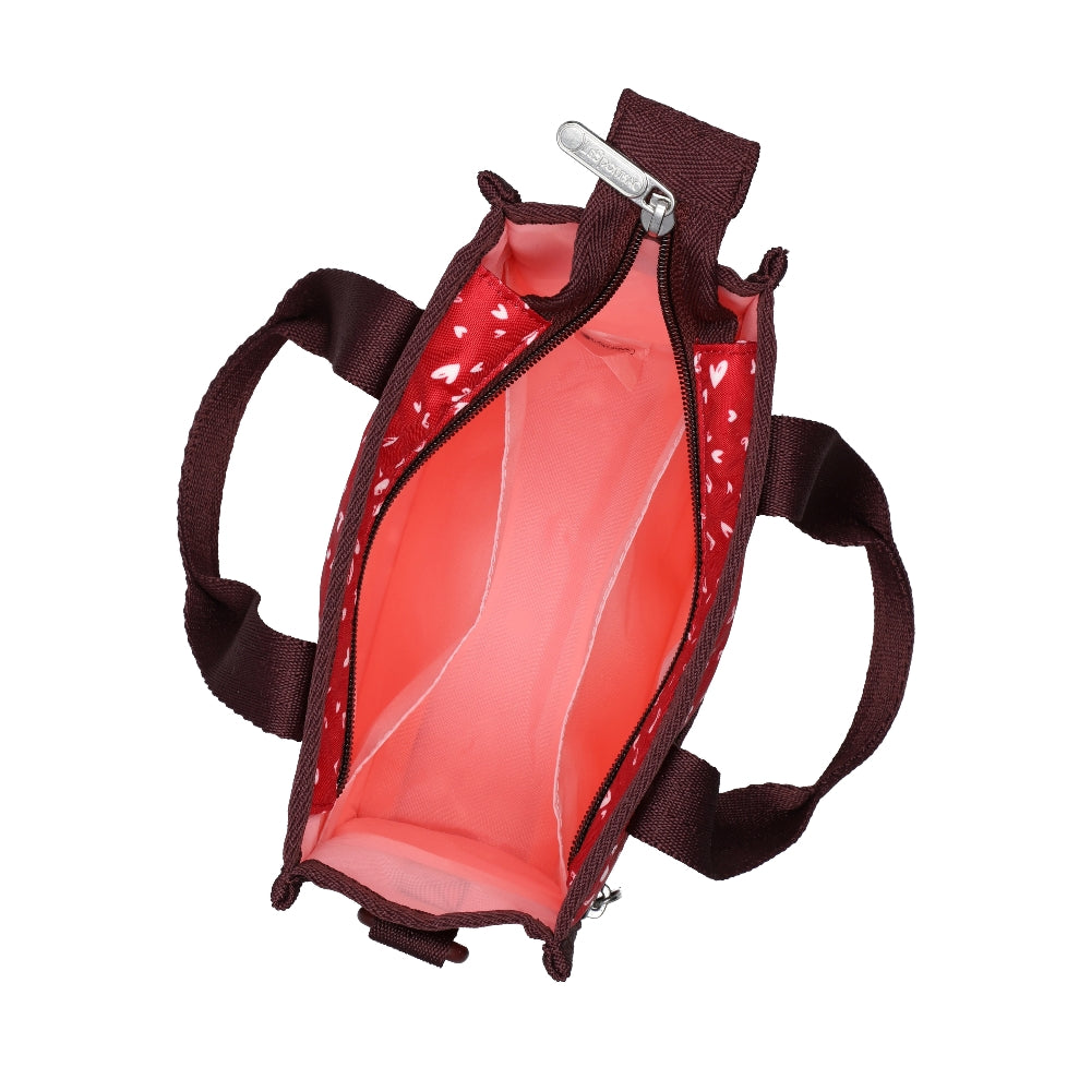 MINI N/S TOTE 迷你方型托特包 - 紅心點點