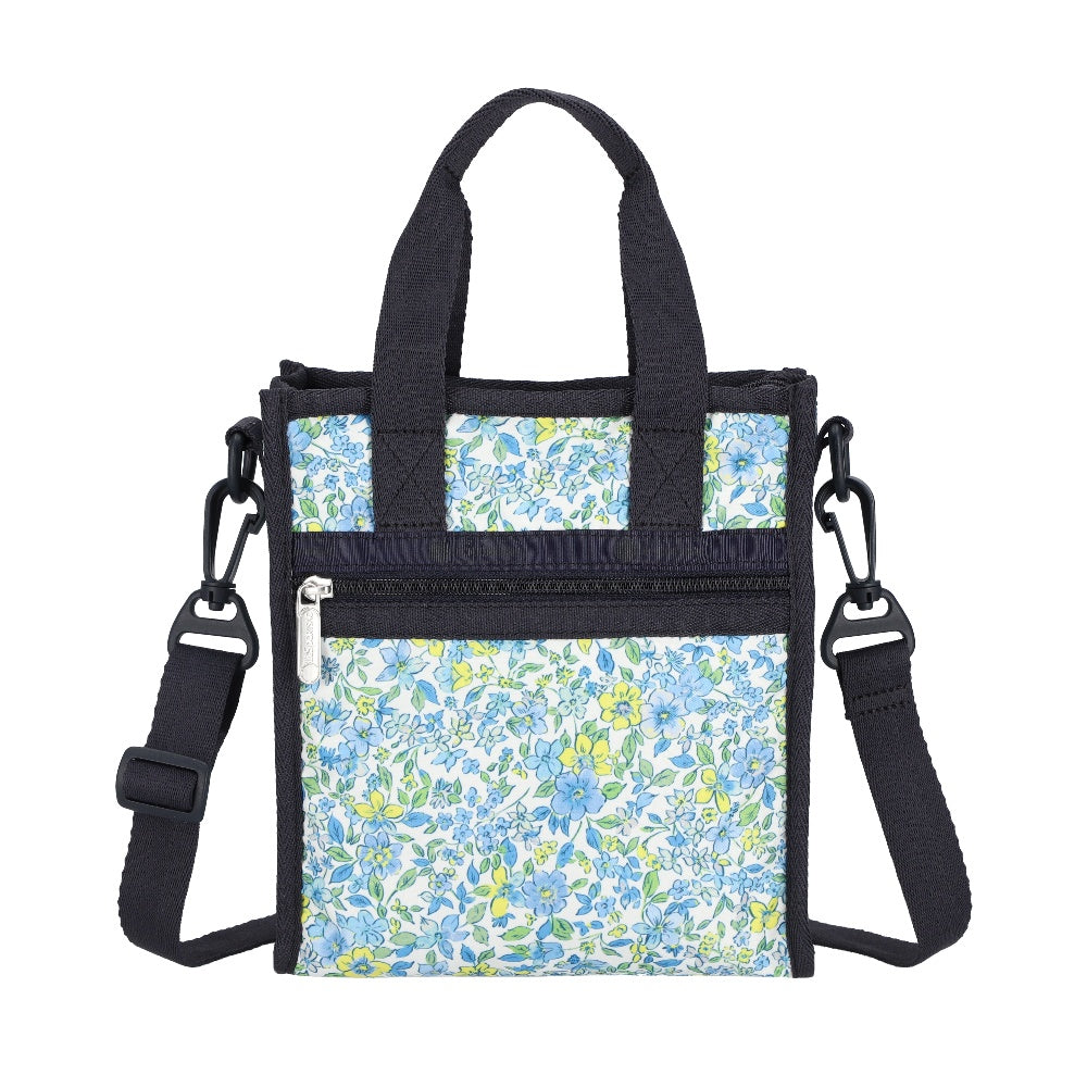 MINI N/S TOTE 迷你方型托特包 - 織錦花卉