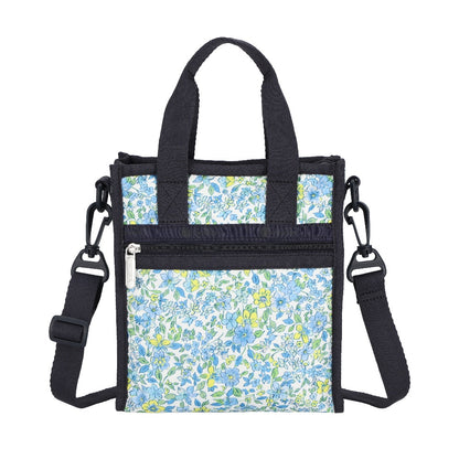 MINI N/S TOTE 迷你方型托特包 - 織錦花卉