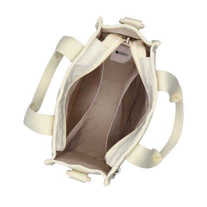 MINI N/S TOTE 迷你方型托特包 - 奶油米