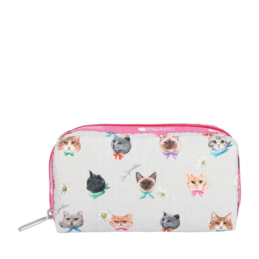 RECTANGULAR COSMETIC 長形化妝包 - 俏皮貓咪