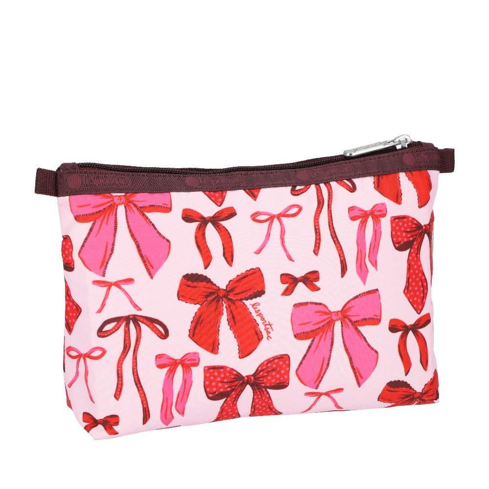 COSMETIC CLUTCH 雙層拉鍊化妝包 - 蝴蝶結派對