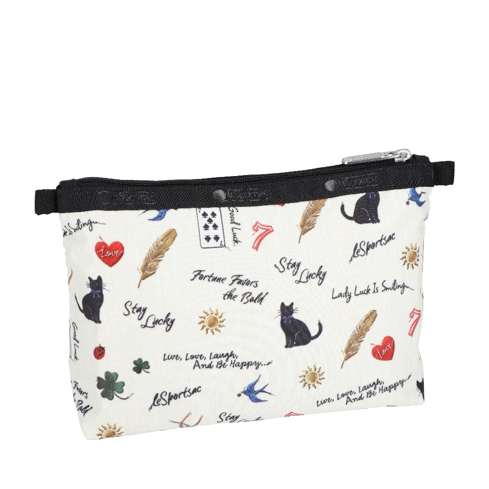 COSMETIC CLUTCH 雙層拉鍊化妝包 - 美好祝福