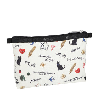 COSMETIC CLUTCH 雙層拉鍊化妝包 - 美好祝福