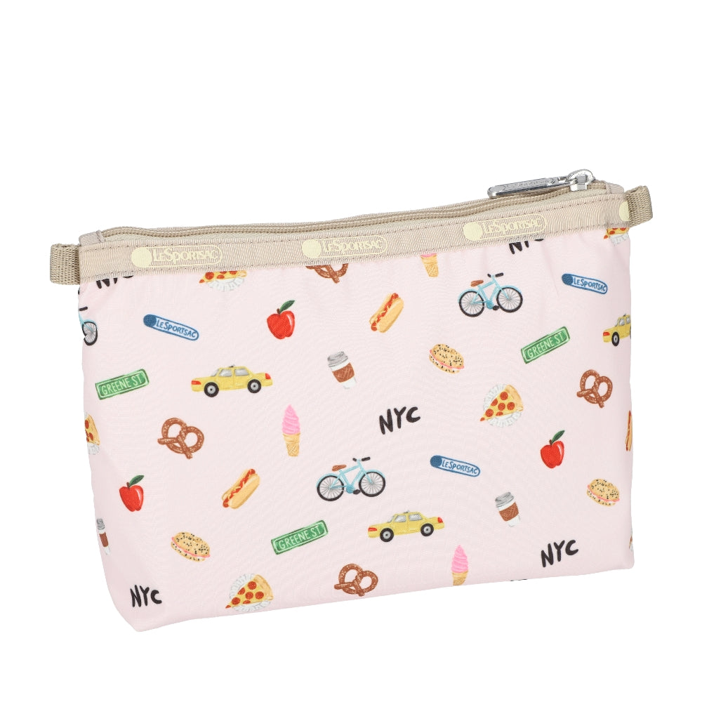 COSMETIC CLUTCH 雙層拉鍊化妝包 - 紐約印象