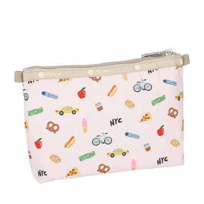 COSMETIC CLUTCH 雙層拉鍊化妝包 - 紐約印象