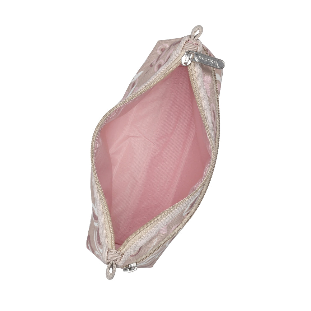 COSMETIC CLUTCH 雙層拉鍊化妝包 - 蝶舞花綻