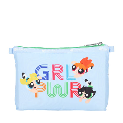 COSMETIC CLUTCH 雙層拉鍊化妝包 - 飛天小女警