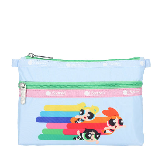 COSMETIC CLUTCH 雙層拉鍊化妝包 - 飛天小女警