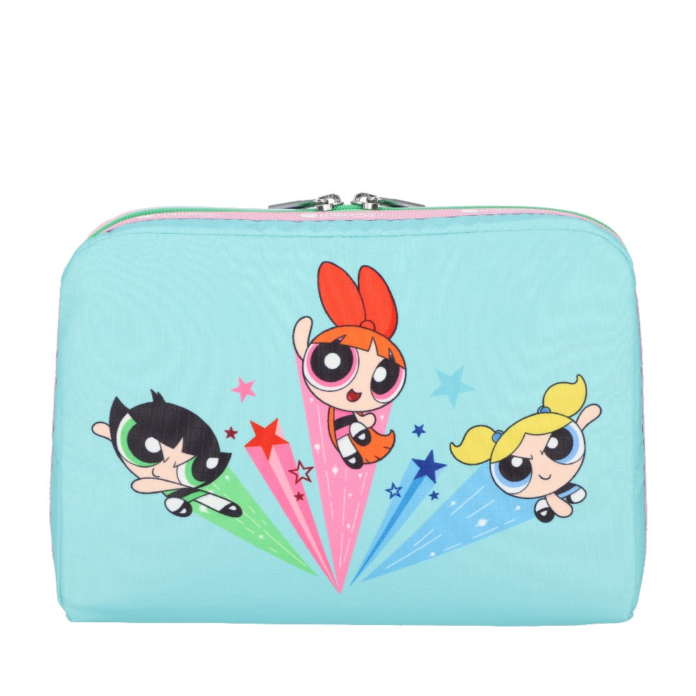 EXTRA LARGE RECTANGULAR COSMETIC 加大型化妝包 - 飛天小女警