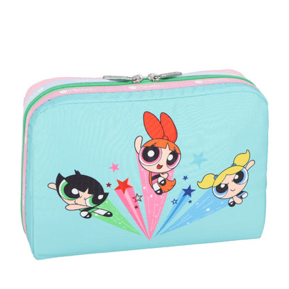 EXTRA LARGE RECTANGULAR COSMETIC 加大型化妝包 - 飛天小女警