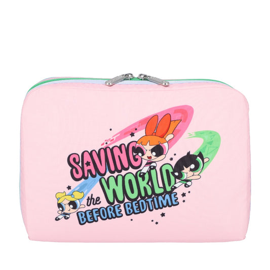 EXTRA LARGE RECTANGULAR COSMETIC 加大型化妝包 - 飛天小女警