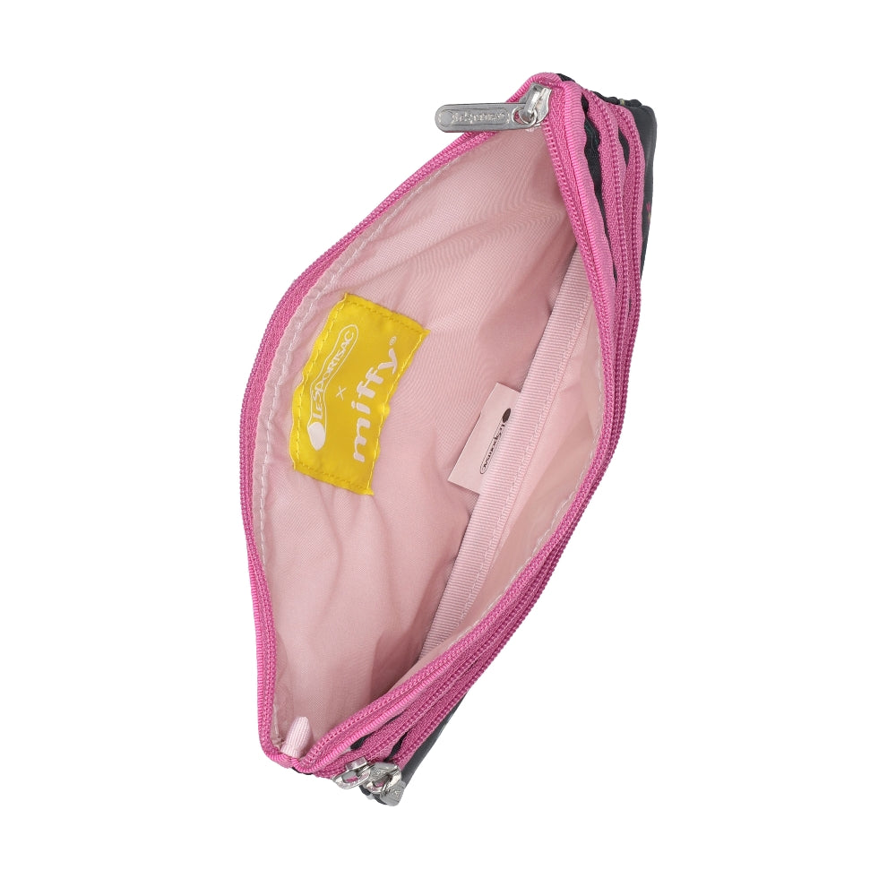 3-ZIP COSMETIC 三層拉鍊化妝包 - MIFFY 果漾花語