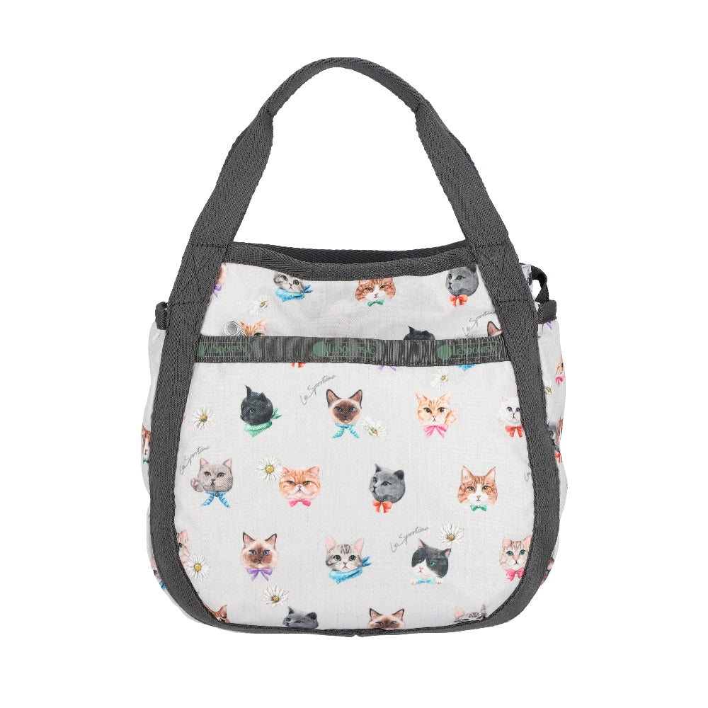 SMALL JENNI 斜背手提兩用包 - 俏皮貓咪