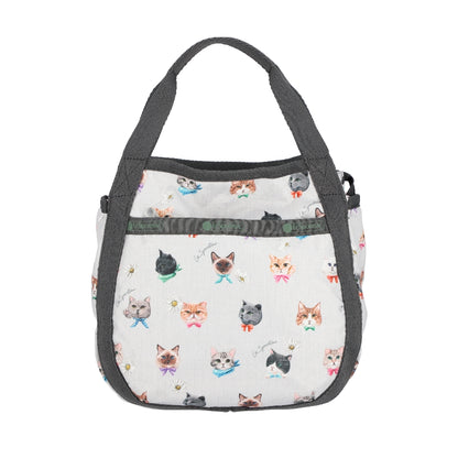 SMALL JENNI 斜背手提兩用包 - 俏皮貓咪