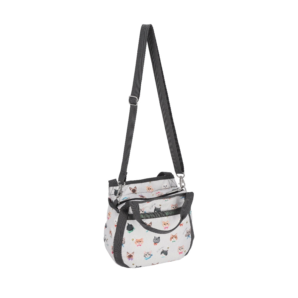 SMALL JENNI 斜背手提兩用包 - 俏皮貓咪