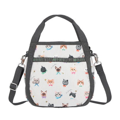 SMALL JENNI 斜背手提兩用包 - 俏皮貓咪