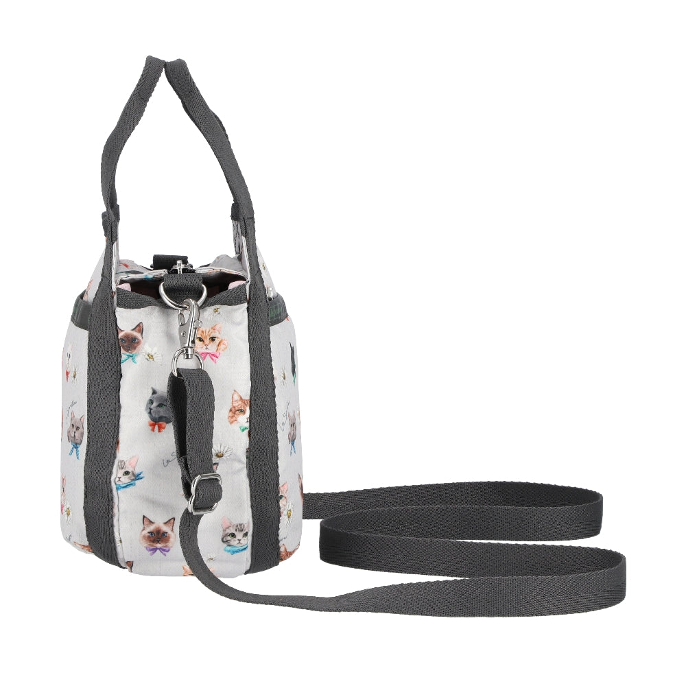 SMALL JENNI 斜背手提兩用包 - 俏皮貓咪